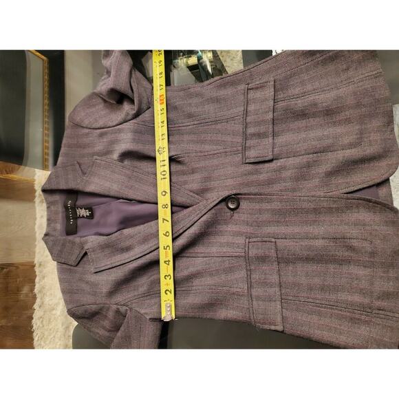 Apostrophe Women's Gray Polyester Single Breasted Blazer & Pant 2 Piece Suit 4 - Picture 10 of 11